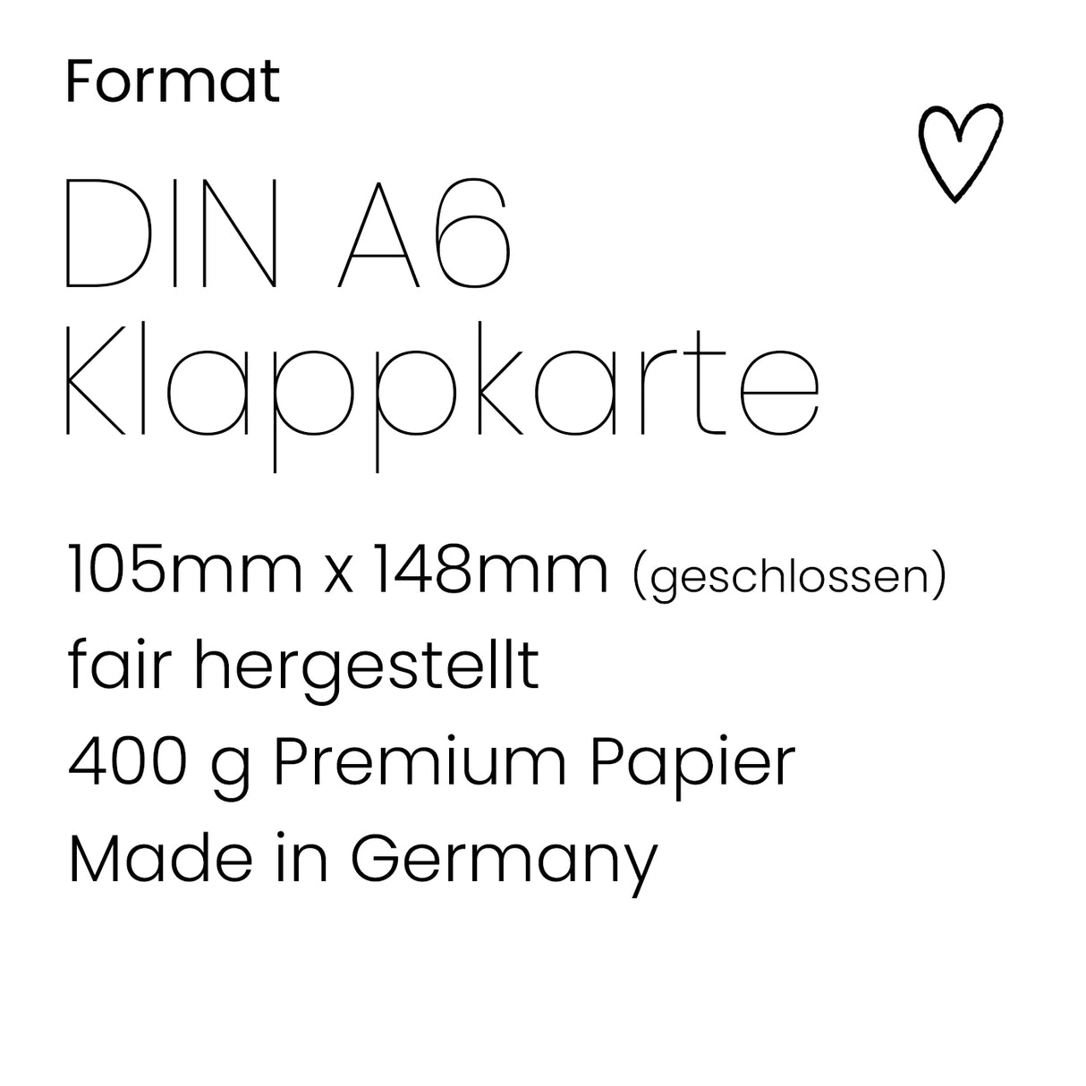 Unendlich traurig  - Klappkarte mit Umschlag