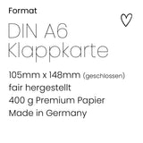 Happy new Year - Klappkarte mit Umschlag