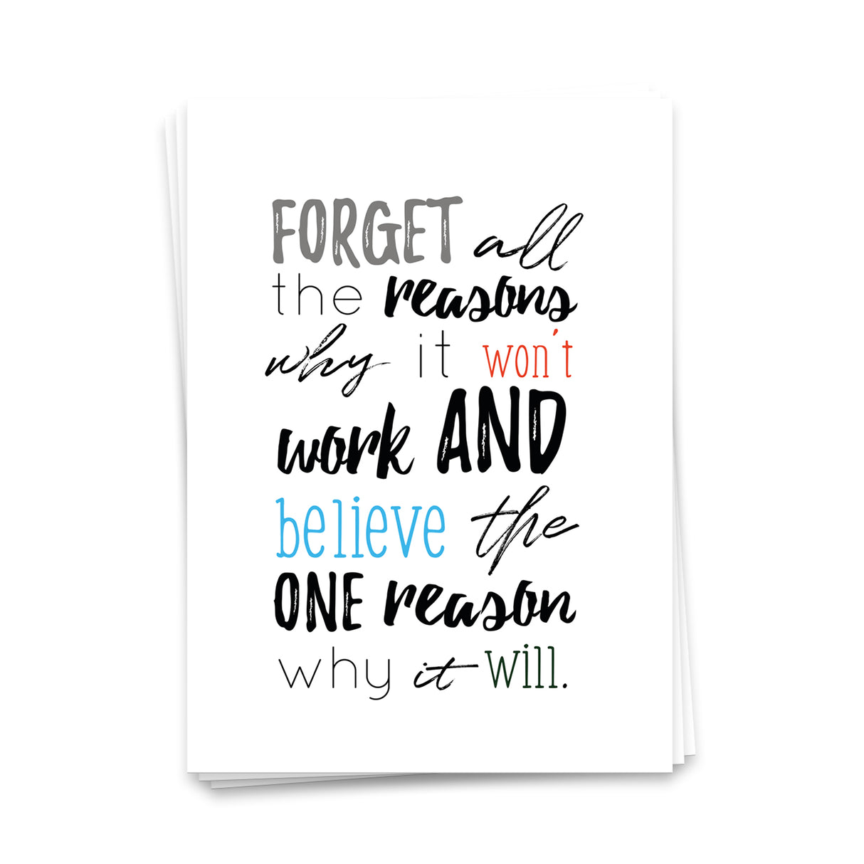 Forget all the reasons