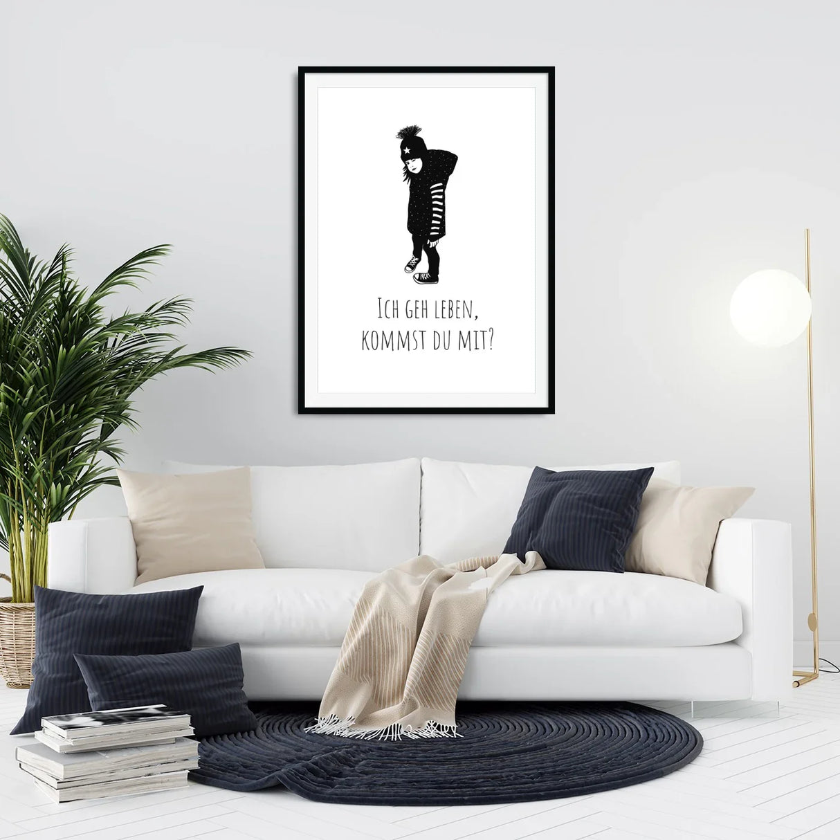 Ich gehe leben, kommst du mit Poster kaufen | Ulrike Wathling