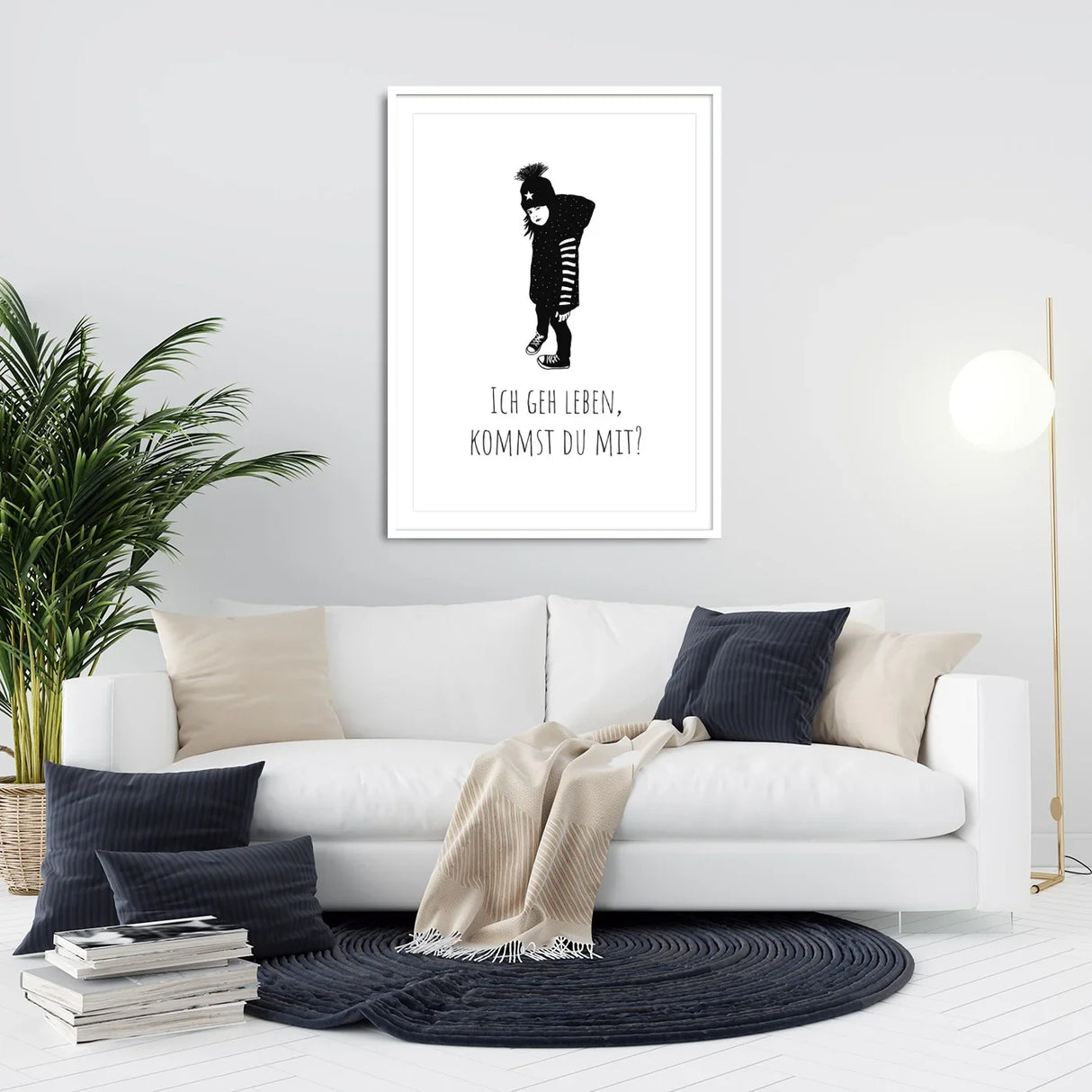 Ich gehe leben, kommst du mit Poster kaufen | Ulrike Wathling