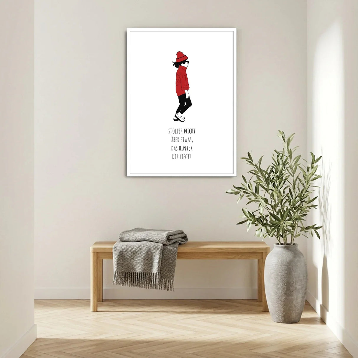 Stolper nicht über etwas, das hinter dir liegt Poster kaufen | Ulrike Wathling