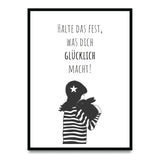 Halte das fest, was dich glücklich macht Poster kaufen | Ulrike Wathling