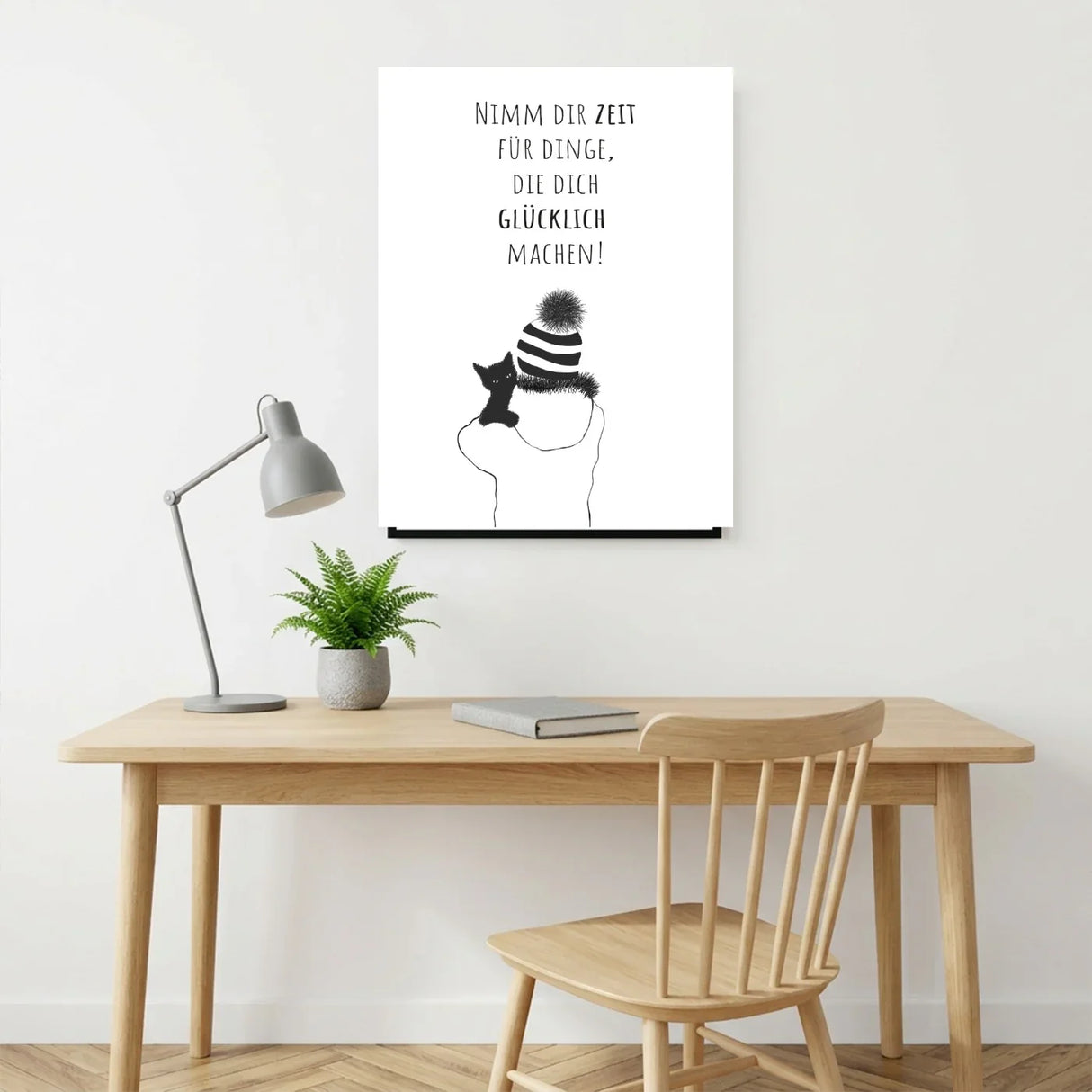 Poster „Nimm dir die Zeit für Dinge, die dich glücklich machen“