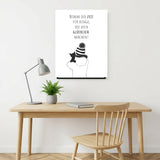 Poster „Nimm dir die Zeit für Dinge, die dich glücklich machen“