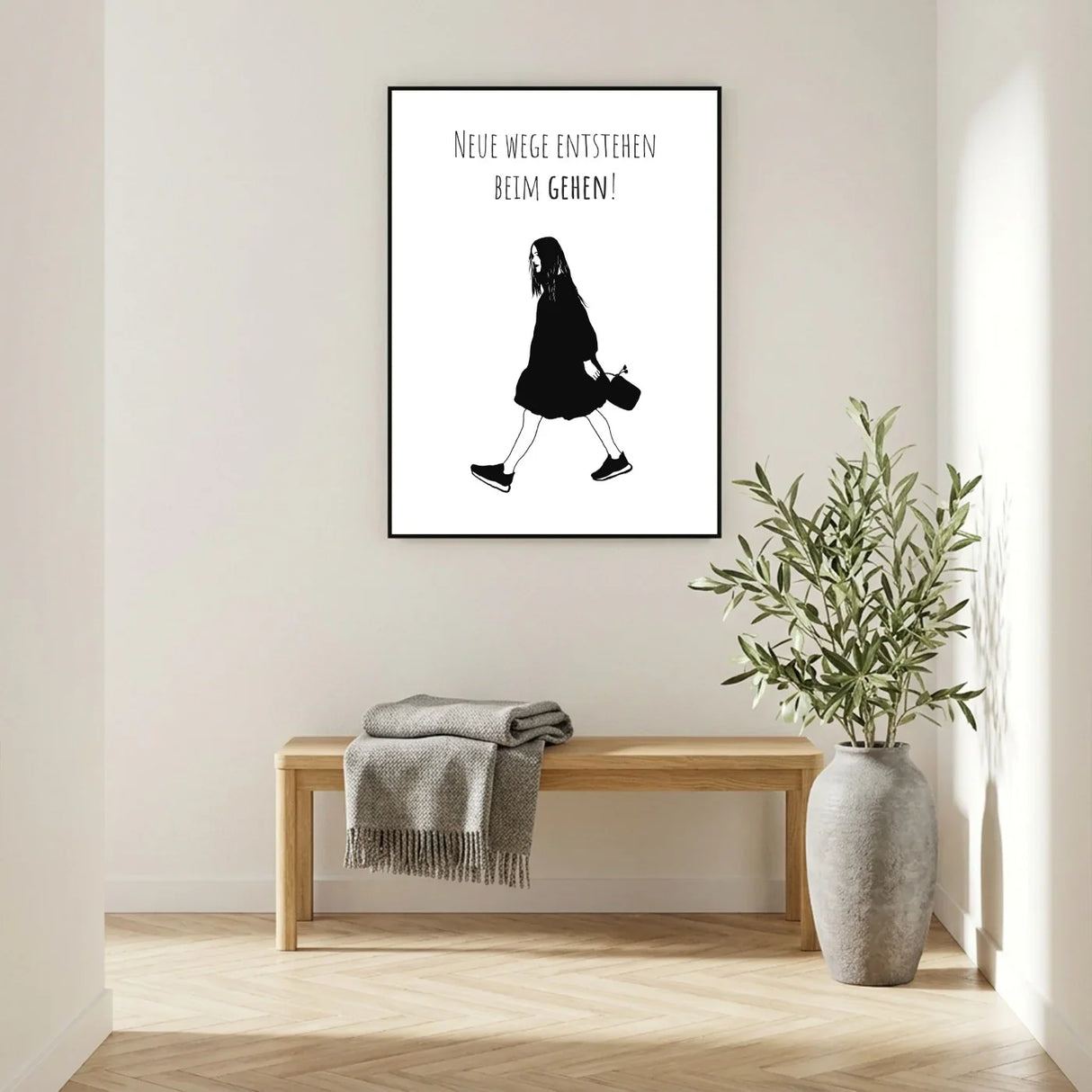 Neue Wege entstehen beim Gehen Poster kaufen | Ulrike Wathling