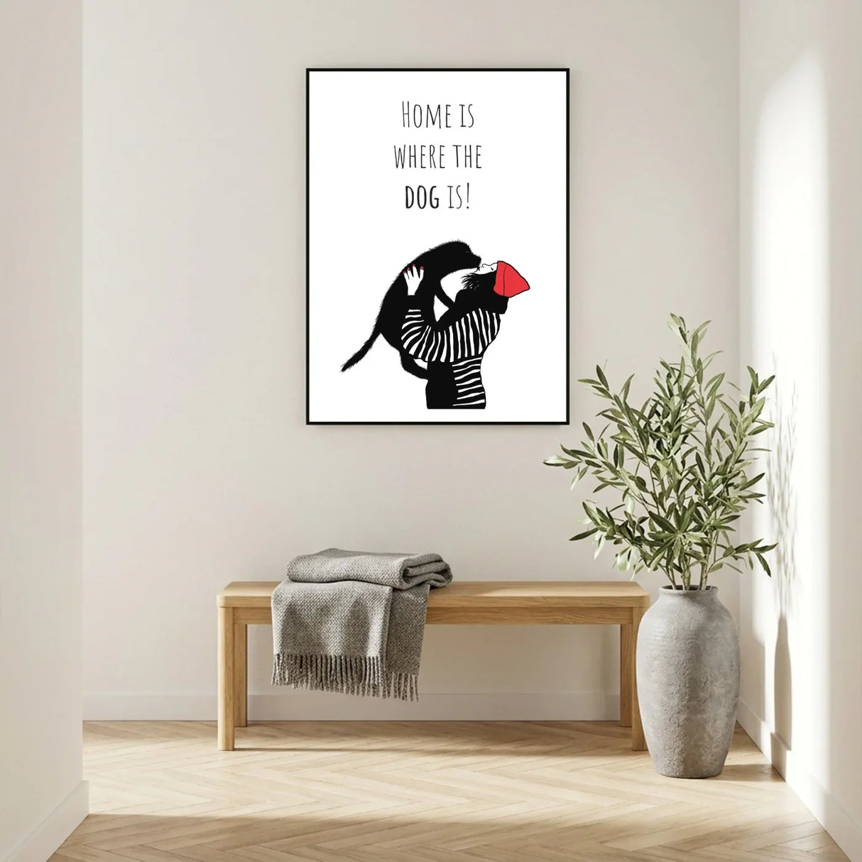 Home is where the dog is Poster kaufen | Ulrike Wathling