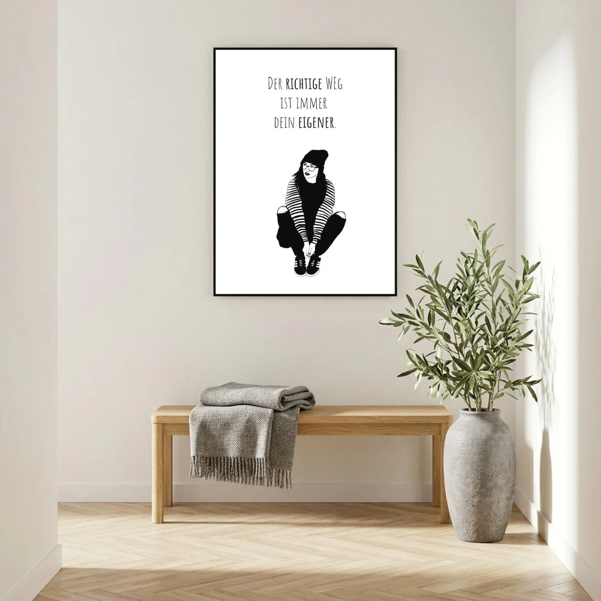 Der richtige Weg ist immer dein eigener Poster kaufen | Ulrike Wathling