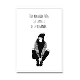 Der richtige Weg ist immer dein eigener Poster kaufen | Ulrike Wathling