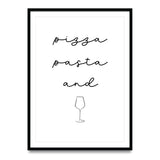 Pizza Pasta and Vino – Poster