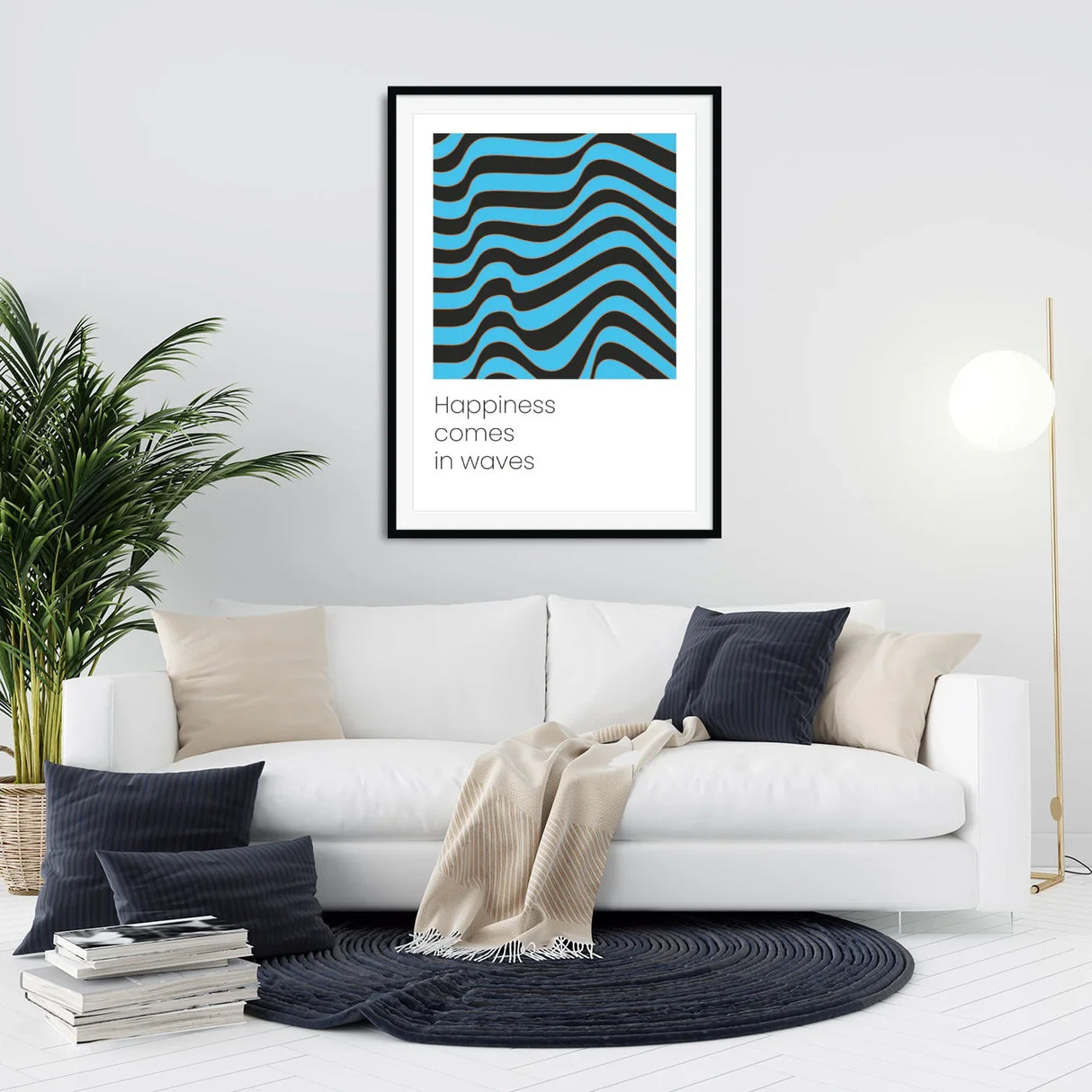 Happiess comes in waves - Poster