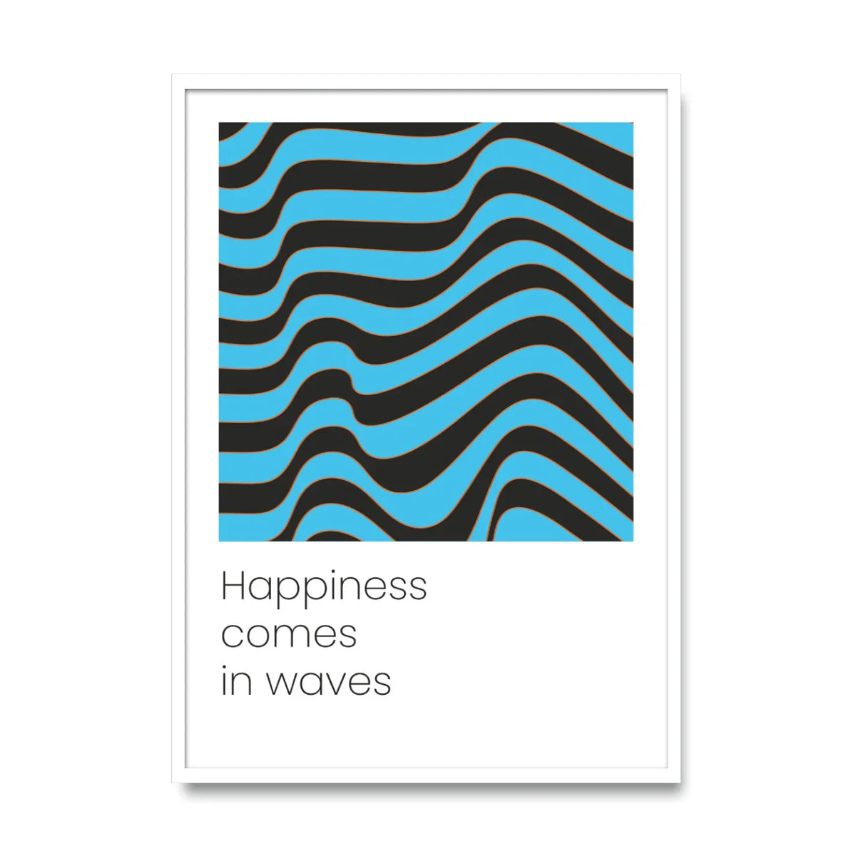 Happiess comes in waves - Poster