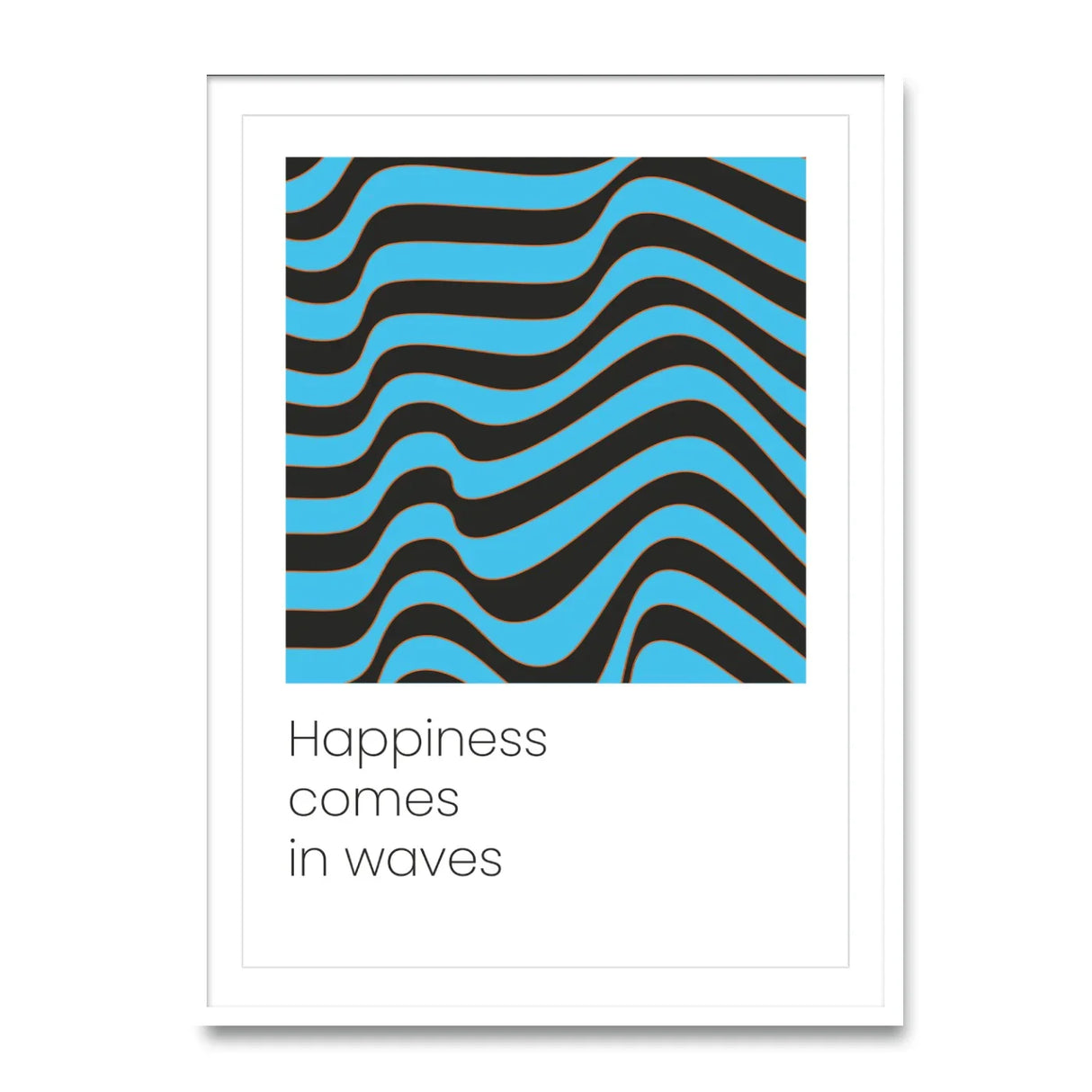 Happiess comes in waves - Poster