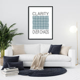 Clarity over chaos - Poster