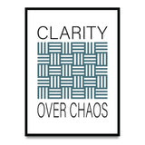 Clarity over chaos - Poster