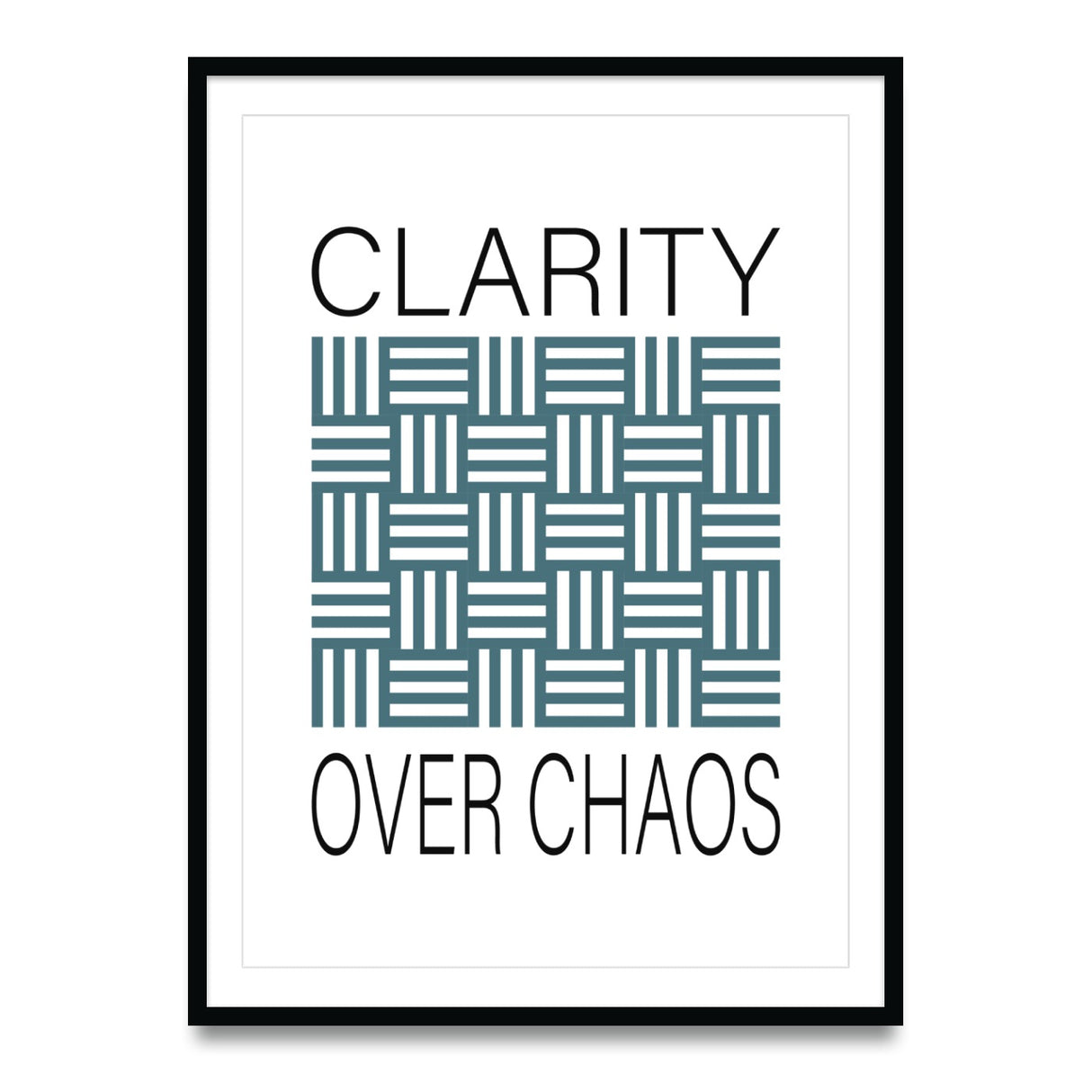 Clarity over chaos - Poster