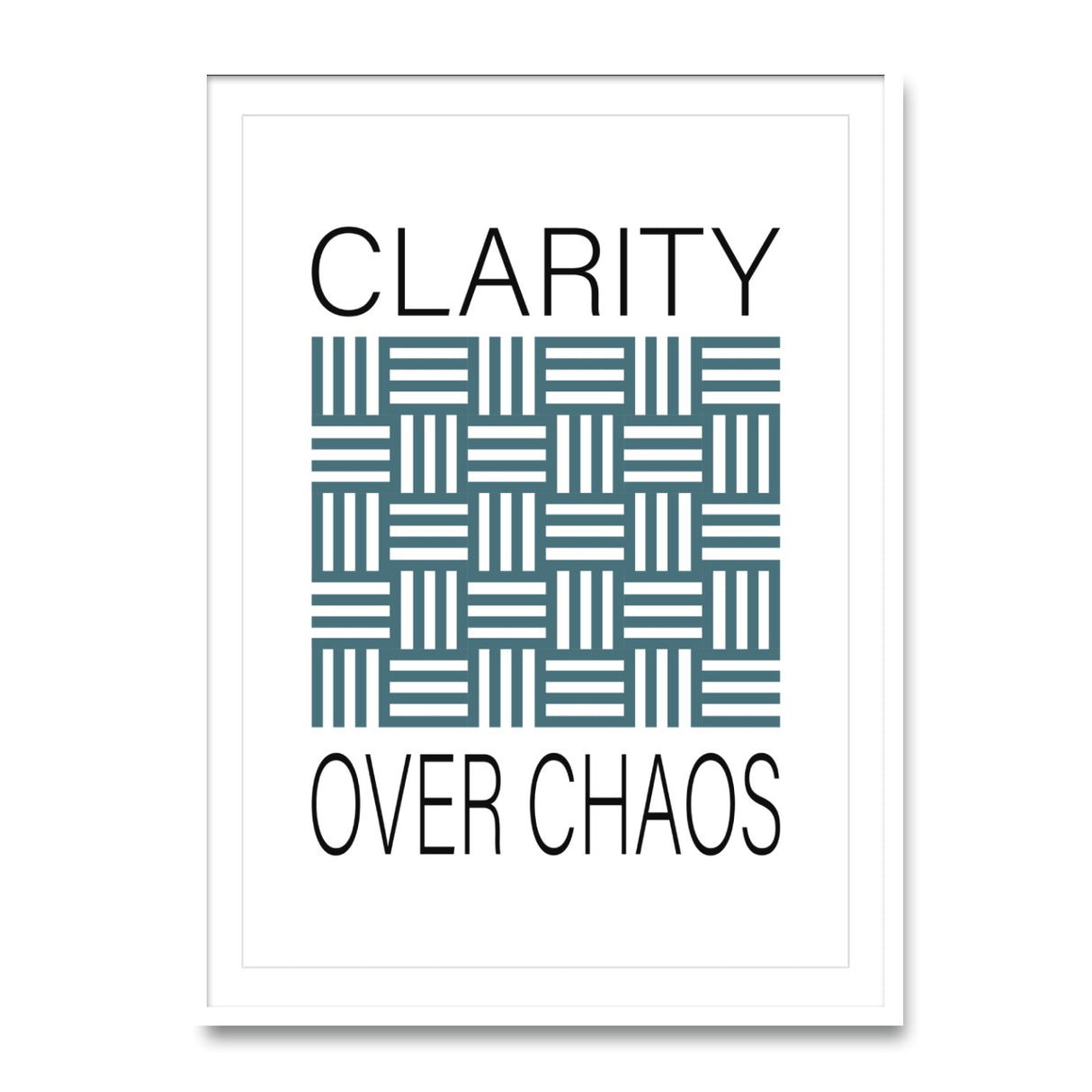 Clarity over chaos - Poster