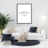 Schön hier – Poster