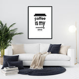 Coffee is my morning wine Poster kaufen – Kaffee-Illustration | Ulrike Wathling