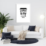 Coffee is my morning wine Poster kaufen – Kaffee-Illustration | Ulrike Wathling