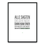 Alle sagten das geht nicht – Poster