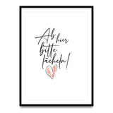 Ab hier bitte lächeln – Poster
