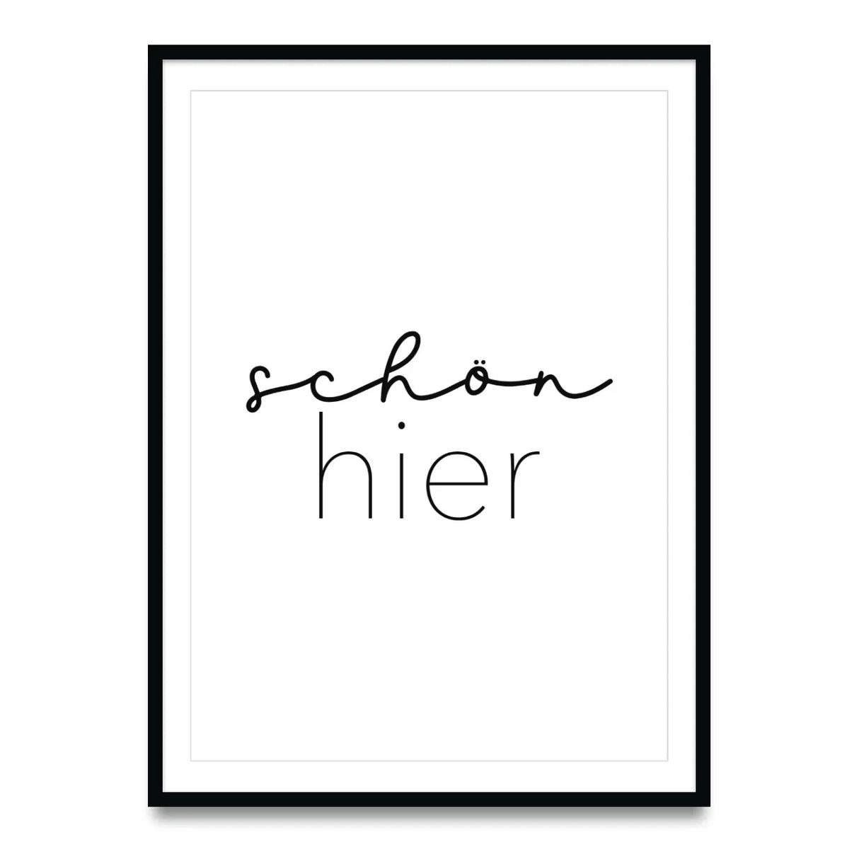 Schön hier – Poster