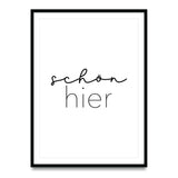 Schön hier – Poster