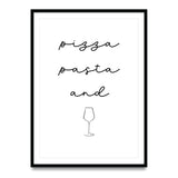 Pizza Pasta and Vino – Poster