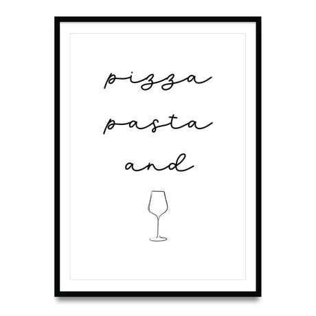 Pizza Pasta and Vino – Poster