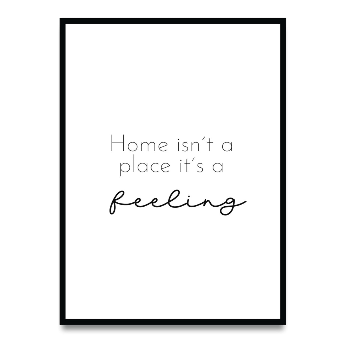 Home isn't a place – Poster