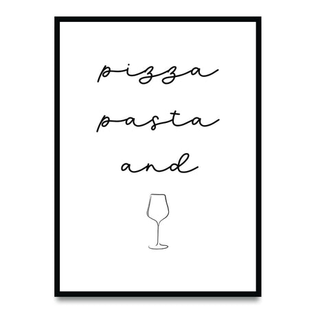 Pizza Pasta and Vino – Poster