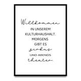 Willkommen in unserem Kulturhaushalt - Poster