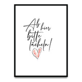 Ab hier bitte lächeln – Poster