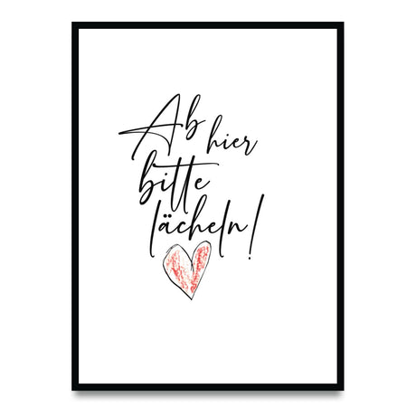 Ab hier bitte lächeln – Poster