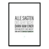 Alle sagten das geht nicht – Poster