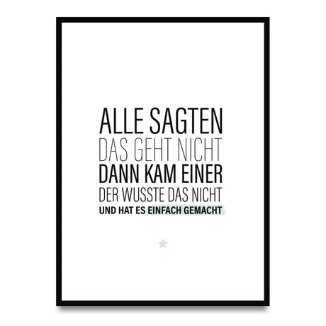 Alle sagten das geht nicht – Poster