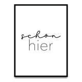 Schön hier – Poster