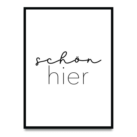 Schön hier – Poster