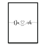 Du, ich, passt - Poster