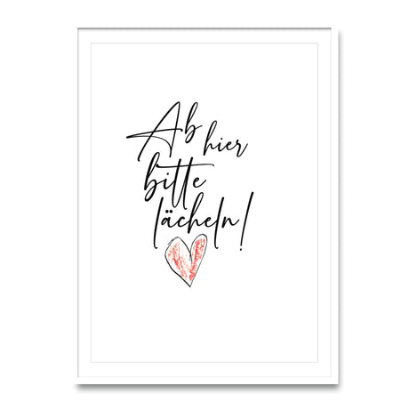 Ab hier bitte lächeln – Poster