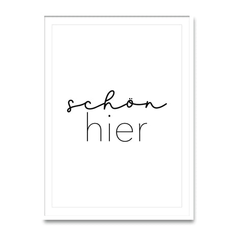 Schön hier – Poster