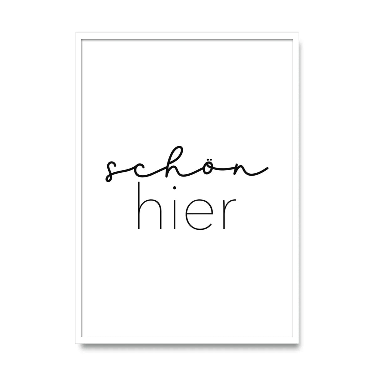 Schön hier – Poster