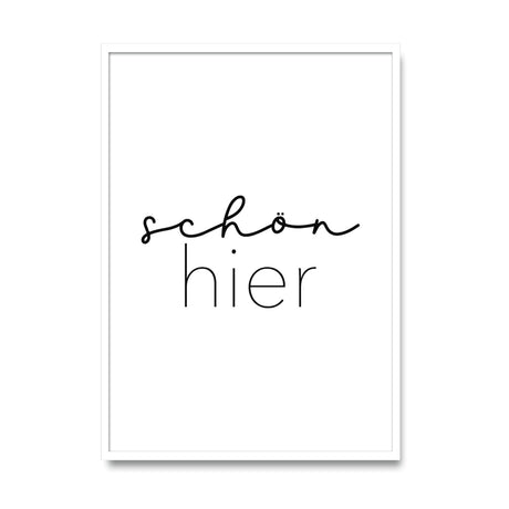 Schön hier – Poster