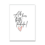 Ab hier bitte lächeln – Poster