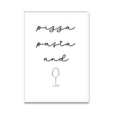 Pizza Pasta and Vino – Poster