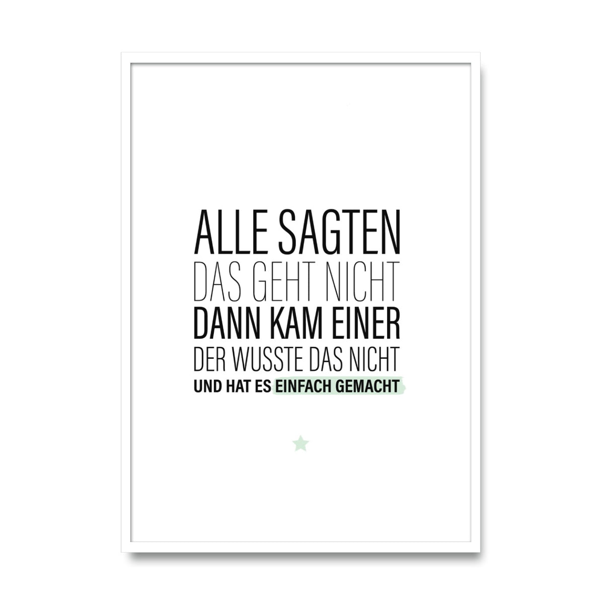 Alle sagten das geht nicht – Poster