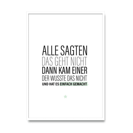 Alle sagten das geht nicht – Poster