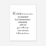Willkommen in unserem Kulturhaushalt - Poster