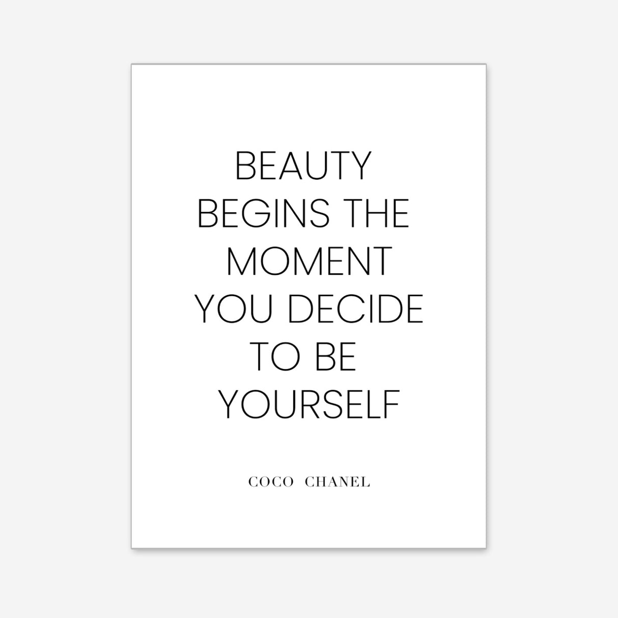 Coco Chanel – Poster